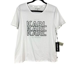 Karl Lagerfeld Paris Rhinestones Tee - Size Large